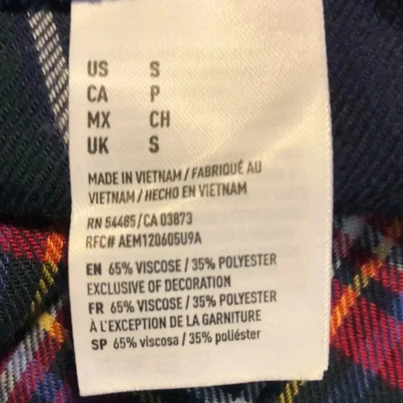 American Eagle Boyfriend Ann-Mazingly SOFT Flannel Shirt- NWOT - Picture 10 of 11